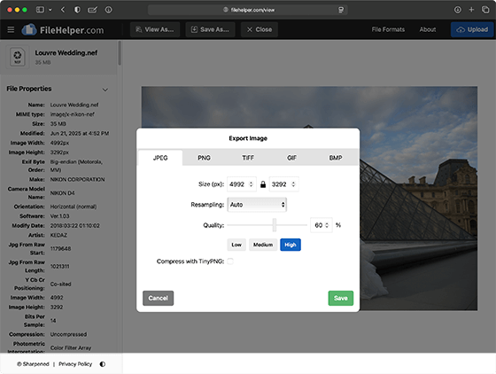 Convert your files to different file formats